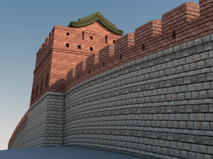 great wall of china 3D Model