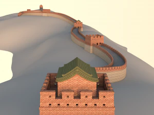 great wall of china 3D Model