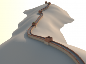 great wall of china 3D Model