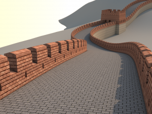 great wall of china 3D Model