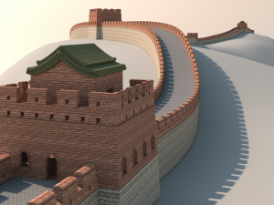 great wall of china 3D Model