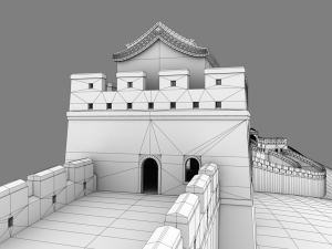 great wall of china 3D Model