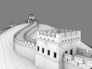 great wall of china 3D Model