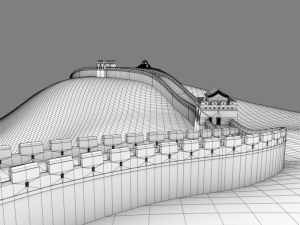 great wall of china 3D Model