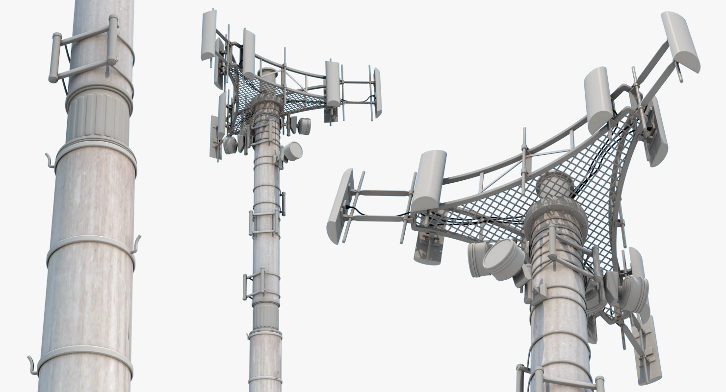cell tower 3D Model .c4d .max .obj .3ds .fbx .stl .blend 