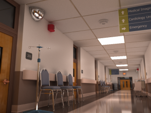 hospital hallway 3D 모델
