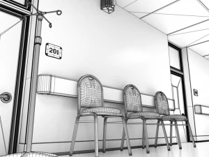 hospital hallway 3D Model