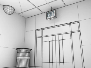 hospital hallway 3D Model