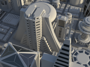 futuristic city Model 3D
