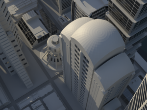 futuristic city Model 3D