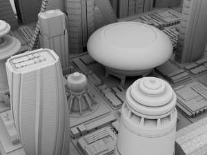 futuristic city Model 3D