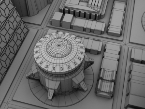 futuristic city Model 3D