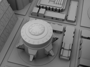 futuristic city Model 3D