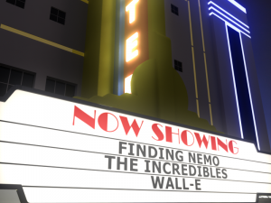 movie theater Modello 3D