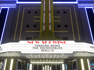 movie theater Modello 3D