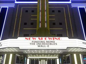 movie theater 3D Model