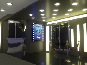 movie theater Modello 3D