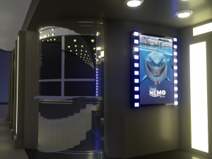 movie theater Modello 3D