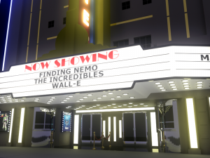 movie theater Modello 3D