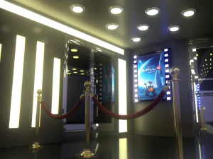 movie theater 3D Model