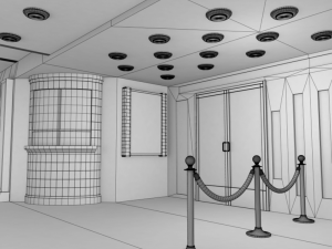 movie theater Modello 3D