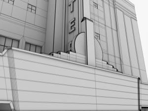 movie theater Modello 3D