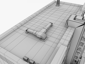 movie theater Modello 3D