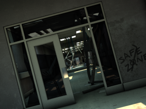 damaged hallway Modelo 3D