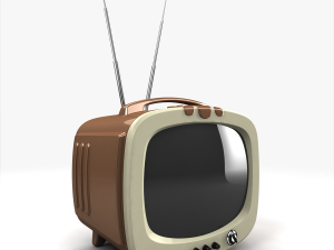 vintage tv Modello 3D