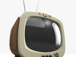 vintage tv Modello 3D