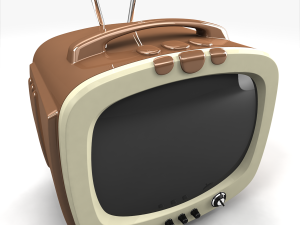 vintage tv Modello 3D
