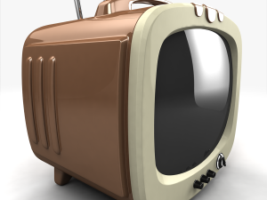 vintage tv Modello 3D