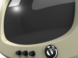 vintage tv Modello 3D