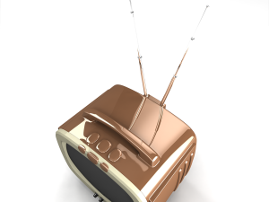 vintage tv Modello 3D