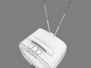 vintage tv Modello 3D