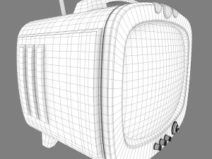 vintage tv Modello 3D