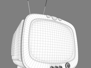 vintage tv Modello 3D
