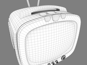 vintage tv Modello 3D