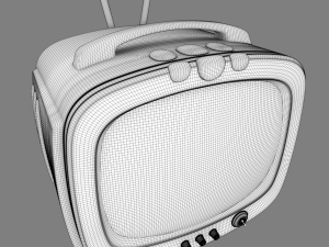 vintage tv Modello 3D