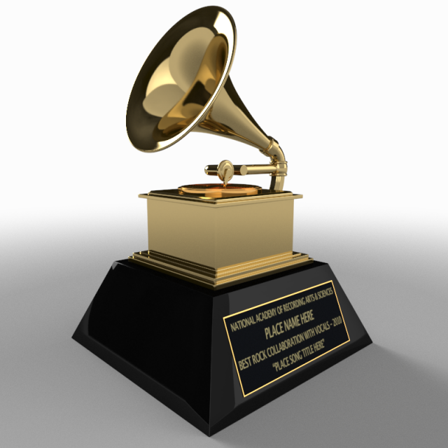 grammy award 3D Model .c4d .max .obj .3ds .fbx .stl .blend 