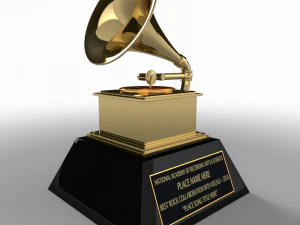 penghargaan grammy Model 3D