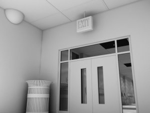 hospital hallway white 3D Model