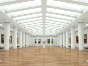 modern art gallery 3D Model
