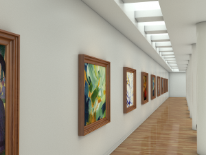 modern art gallery 3D Model