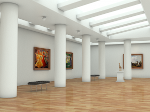 modern art gallery 3D Model