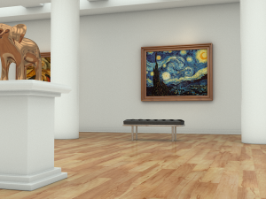 modern art gallery 3D Model