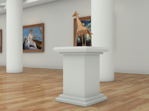 modern art gallery 3D Model