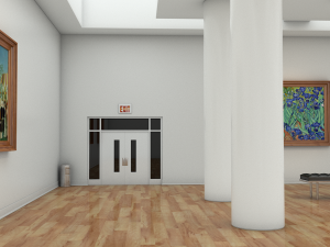 modern art gallery 3D Model