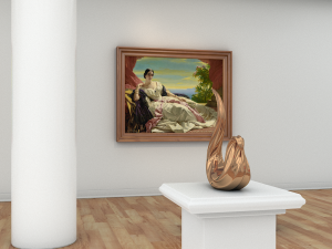 modern art gallery 3D Model