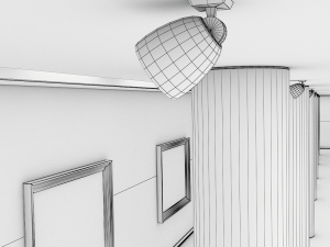 modern art gallery 3D Model